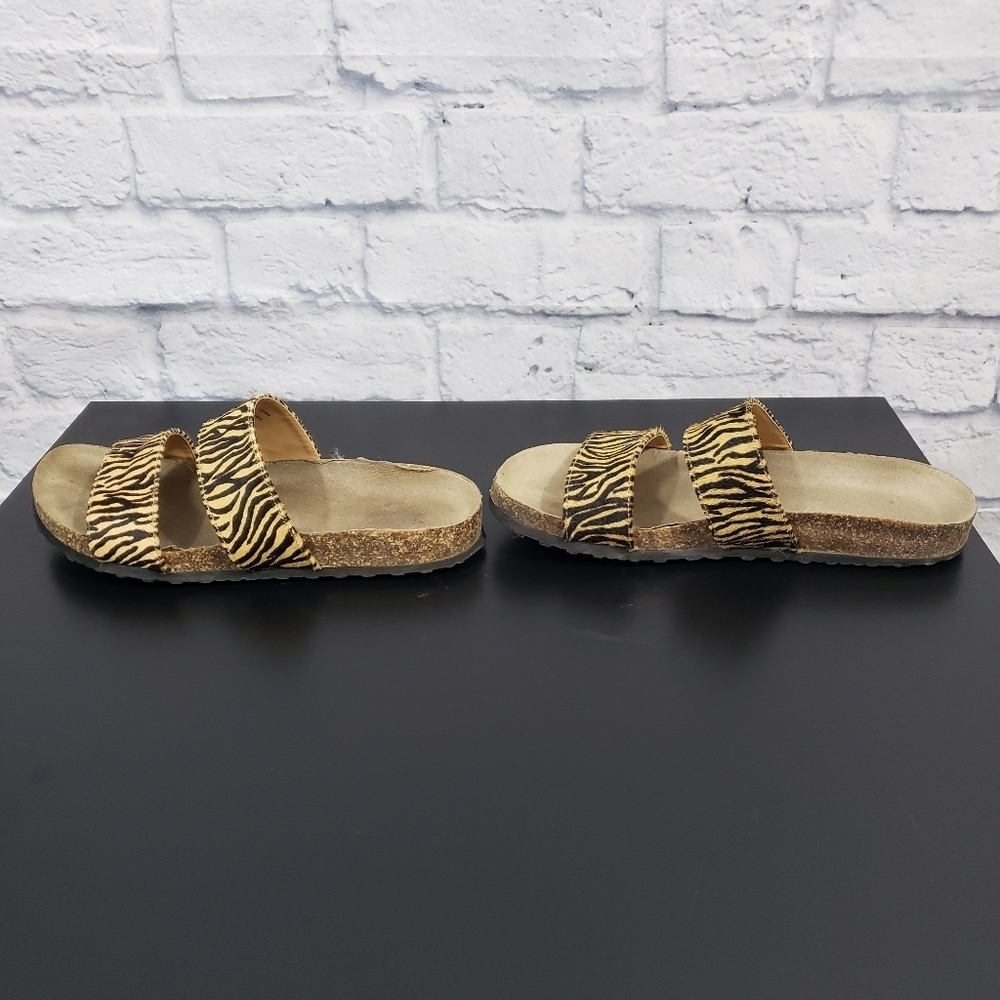 Express Calf Hair zebra sandals 7 - Picture 11 of 12